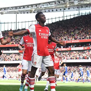 Eddie Nketiah Scores His Second: Thrilling Arsenal Victory over Leeds United (2021-22)