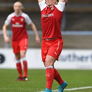 Emma Mitchell in Action: Arsenal Women's Super League Clash against Reading FC