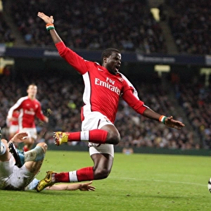 Emmanuel Eboue (Arsenal) Craig Bellamy (Man City). Manchester City 3: 0 Arsenal
