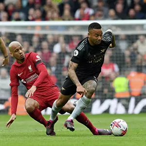 Gabriel Jesus vs Fabinho: Intense Rivalry at Anfield - Liverpool vs Arsenal, Premier League 2022-23