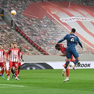 Gabriel Scores as Arsenal Takes 2-0 Lead Over Olympiacos in Europa League Round of 16 (Behind Closed Doors)