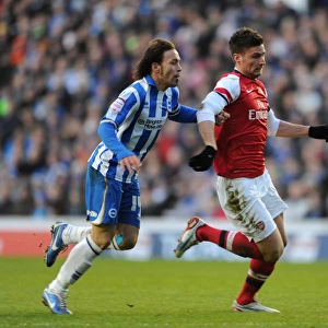 Giroud vs. Calderon: Intense Battle in FA Cup Match between Brighton & Arsenal