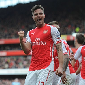 Giroud's Thriller: Arsenal's Dramatic Comeback Win Against West Ham United, 2014/15