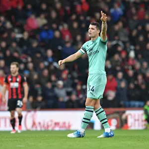 Granit Xhaka in Action: AFC Bournemouth vs. Arsenal FC, Premier League 2018-19