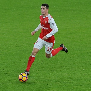 Granit Xhaka: In Action for Arsenal Against Crystal Palace, Premier League 2016-17