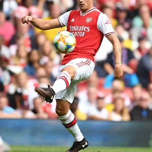 Granit Xhaka in Action: Arsenal vs. Olympique Lyonnais at Emirates Cup 2019