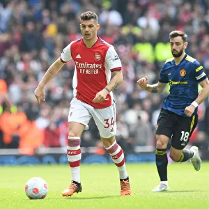 Granit Xhaka in Action: Arsenal vs Manchester United, Premier League 2021-22