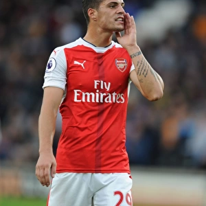 Granit Xhaka: In Action Against Hull City, Premier League 2016-17