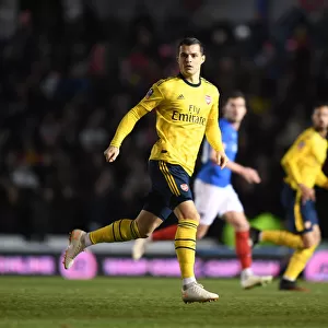 Granit Xhaka in Action: Portsmouth vs. Arsenal, FA Cup Fifth Round, 2020