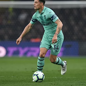 Granit Xhaka: Arsenal's Midfield Mastermind in Action against Watford, Premier League 2018-19