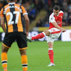 Granit Xhaka Scores Arsenal's 4th Goal vs Hull City, Premier League 2016-17