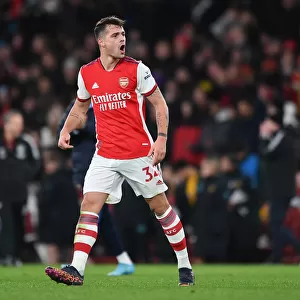 Granit Xhaka's Celebration: Arsenal Secures Victory Over Wolverhampton Wanderers in the Premier League