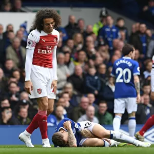 Guendouzi vs. Digne: A Battle of Will in the Premier League Clash between Everton and Arsenal