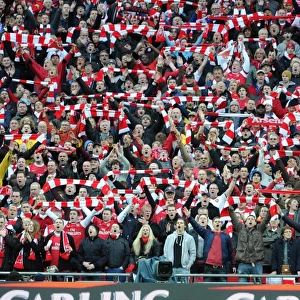 Heartbreaking Defeat: Arsenal Fans at the 2011 Carling Cup Final vs. Birmingham City at Wembley Stadium (27/2/11)