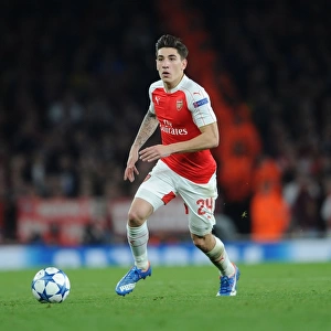 Hector Bellerin in Action: Arsenal FC vs. FC Bayern Munich - UEFA Champions League 2015/16