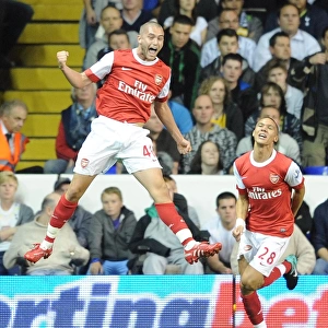Henri Lansbury's Stunner: Arsenal's Dominant 4-1 Comeback Over Tottenham in Carling Cup