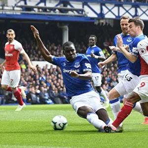 Intense Rivalry: Lacazette's Determination Against Zouma and Coleman's Pressure at Everton vs Arsenal