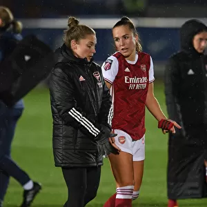 Intense Rivalry: A Moment of Calm for Walti and Little Amidst Chelsea vs Arsenal Women's Clash