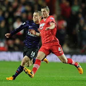 Intense Rivalry: Wilshere vs Schneiderlin - Southampton vs Arsenal Clash (2013)