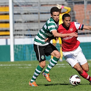 Isaac Hayden (Arsenal) Wallyson Mallmann (Sporting). Arsenal U19 1: 3 Sporting Lisbon U19