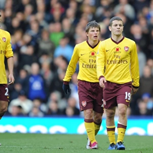 Jack Wilshere, Andrey Arshavin and Marouane Chamakh(Arsenal). Everton 1: 2 Arsenal