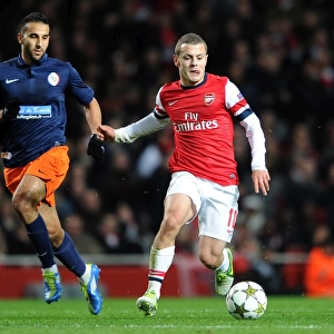 Jack Wilshere (Arsenal) Abdel El Kaoutari (Montpellier). Arsenal 2: 0 Montpellier