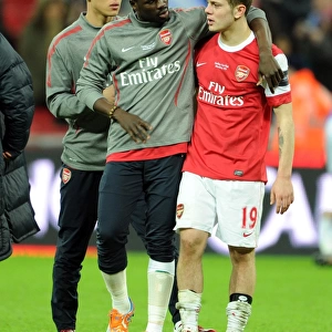 Jack Wilshere is consoled by Emmanuel Eboue (Arsenal) at full time. Arsenal 1