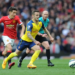 Jack Wilshere Outmaneuvers Ander Herrera: Premier League Showdown between Manchester United and Arsenal (2014-15)