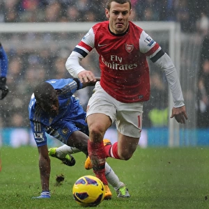 Jack Wilshere Surges Past Ramires: Intense Rivalry in Chelsea vs. Arsenal Premier League Clash