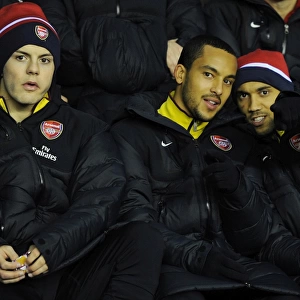 Jack Wilshere, Theo Walcott and Gael Clichy (Arsenal). Wigan Athletic 2: 2 Arsenal