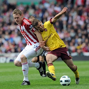 Jack Wilshere vs. Ryan Shawcross: Stoke City's Triumph Over Arsenal in the Barclays Premier League (8/5/11)