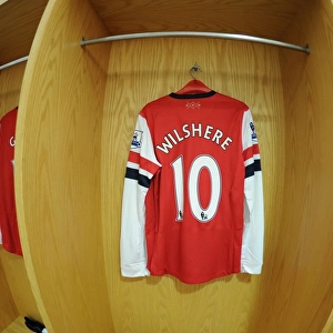 Jack Wilshere's Arsenal Shirt in Arsenal Changing Room (2012-13)