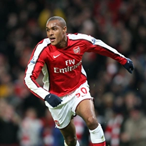 Jay Simpson celebrates scoring his and Arsenals 1st goal