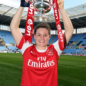 Jennifer Beattie with the FA Cup: Arsenal's Victory over Bristol Academy
