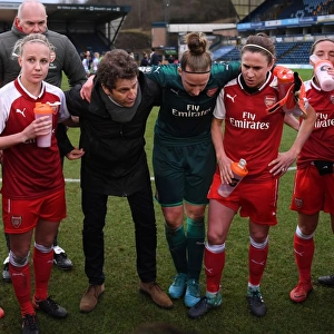 Joe Montemurro Addresses Arsenal Ladies after Reading FC Women Match