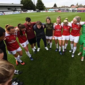 Joe Montemurro Addresses Arsenal Women's Squad after Match against Birmingham City