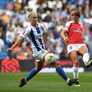 Katie McCabe vs. Kirsty Barton: Intense Moment at the FA WSL Match
