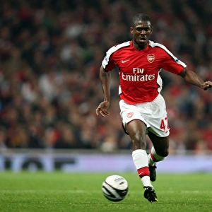 Kerrea Gilbert in Action: Arsenal's 2-1 Carling Cup Victory over Liverpool at Emirates Stadium (2009)