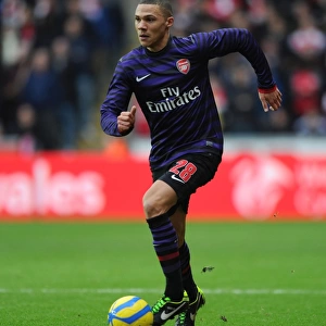 Kieran Gibbs in Action: FA Cup Third Round Clash between Swansea and Arsenal (2012-13)