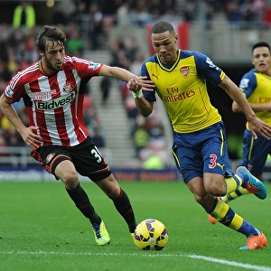 Kieran Gibbs Outmaneuvers Will Buckley: Sunderland vs Arsenal, Premier League 2014/15