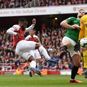 Lacazette Thwarted: Ryan and Duffy Deny Arsenal Striker in Intense Clash (Arsenal vs Brighton & Hove Albion)