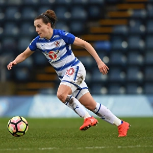 Lauren Bruton of Reading Faces Off Against Arsenal Ladies in WSL Action