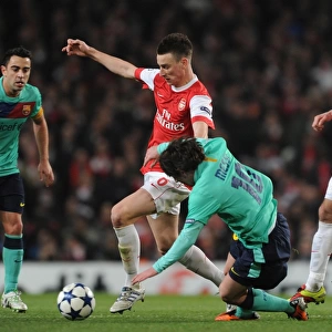 Laurent Koscielny (Arsenal) Lionel Messi (Barcelona). Arsenal 2: 1 Barcelona