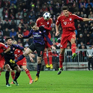 Laurent Koscielny's Headed Goal: Arsenal's Momentum Shift Against Bayern Munich in the 2012-13 UEFA Champions League