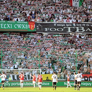 Leiga Warsaw Fans Celebrate 5-6 Victory Over Arsenal, Warsaw, Poland, 2010