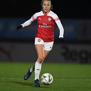 Lia Walti in Action: Arsenal Women vs Birmingham City Women, FA WSL Continental Tyres Cup