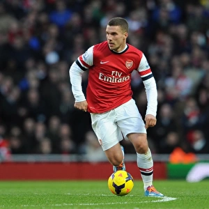 Lukas Podolski (Arsenal). Arsenal 2: 0 Crystal Palace. Barclays Premier League. Emirates Stadium