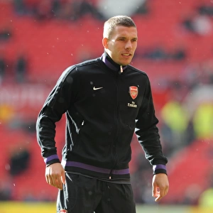 Lukas Podolski (Arsenal). Manchester United 2: 1 Arsenal. Barclays Premier League