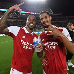 Magalhaes vs. Saliba: A Head-to-Head Battle between Arsenal's Defensive Duo in the Florida Cup Showdown against Chelsea