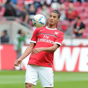 Marouane Chamakh in Action for Arsenal against Cologne